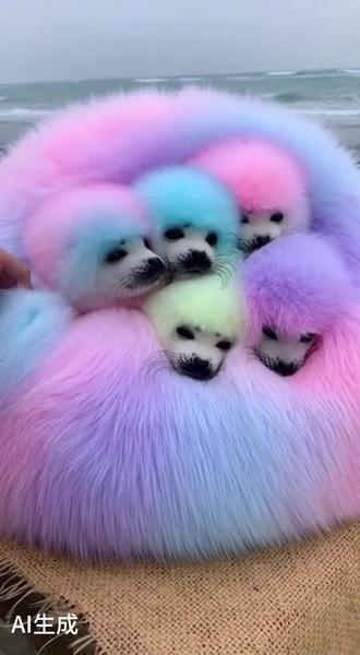 自制“海味霉豆腐”,咋不是白毛呢#AI创作浪潮计划 #神奇动物在抖音 #萌物 #海豹 #萌宠