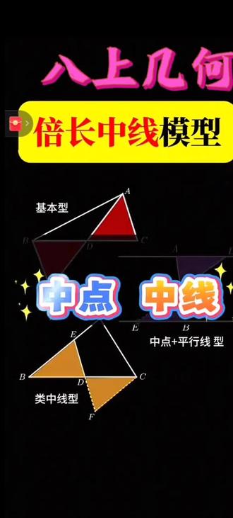 #数学思维 #数学学习 @八年级上《全等三角形辅助线》