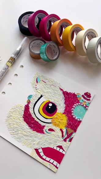 手撕醒狮教程
#做手工我是认真的 #没点艺术细胞刷不到 #解压 #谁还没个隐藏技能 #手帐