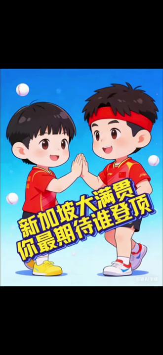 新加坡大满贯,你最期待谁登顶? #孙颖莎#王楚钦#新加坡大满贯#国乒#卫冕 @DOU+小助手