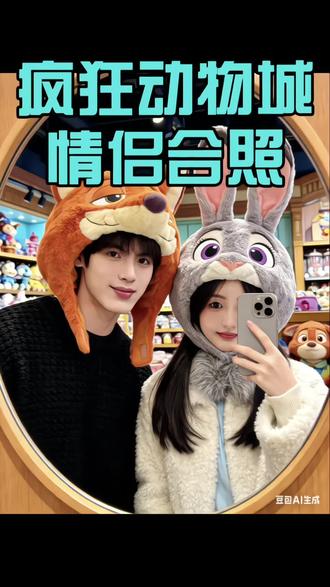 这样的疯狂动物城情侣合照制作教程来了!#豆包app #豆包ai #豆包p图已经nextlevel了 #豆包指令 #疯狂动物城2