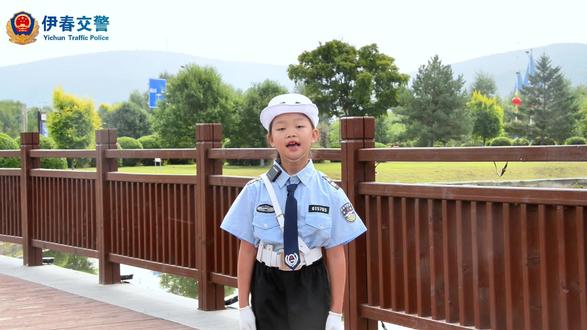 小小交通宣传员#小小警察梦