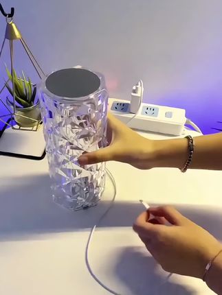 #网红氛围灯台灯 卧室床头玫瑰花辦 #高级浪漫灯光感摆件  ins风小夜灯#氛围灯#小夜灯#小夜灯氛围灯