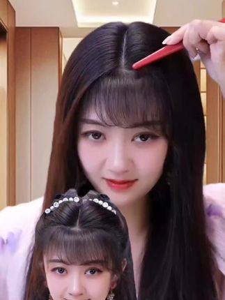 #扎发教程 #简单好看发型 #洋气减龄 #抓夹用法