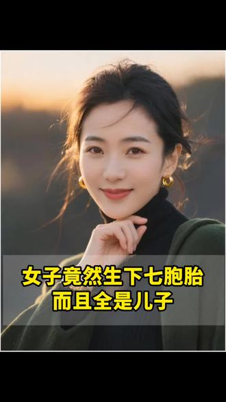 女子生下七胞胎,竟然全是儿子。 #百姓故事