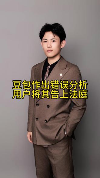 豆包作出错误分析,用户将其告上法庭 #法律 #搞笑 #豆包 #律师 #社会百态