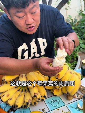 谁还没吃过有浓浓苹果香味的香蕉啊!苹果蕉这名字可不是白叫的,九甜一酸的口感真的太绝了!软糯香甜!#强烈推荐 #优质水果 #香蕉 #苹果蕉