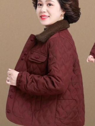 小个子妈妈秋冬时尚洋气小棉袄中老年女装冬季夹棉外套老年人棉衣#中老年女装 #妈妈装 #时尚洋气 #夹棉外套 #好物推荐🔥