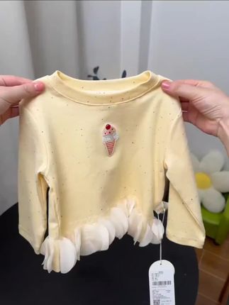女童长袖t恤秋冬加绒新款儿童洋气公主套头宝宝打上衣宝宝打底衫#女童长袖t恤 #秋冬新款 #宝宝打底衫