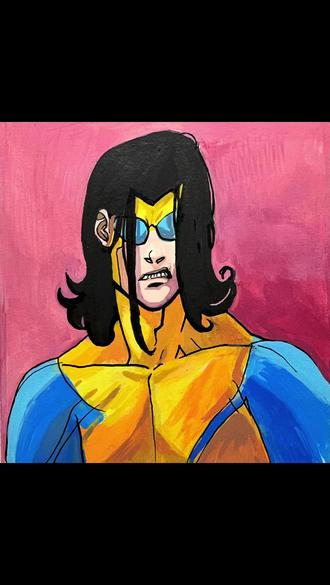 宝宝们这长发少侠是谁啊?🤣#画画 #绘画过程 #无敌少侠 #漫画 #丙烯画 @抖音小助手