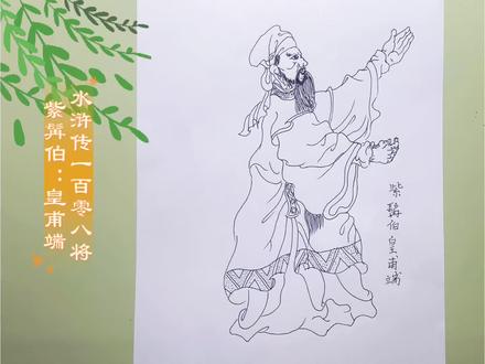 绘画《水浒传》一百零八将人物线描#绘画过程 #每日分享 #上热门🔥 #历史人物 #历史冷知识
