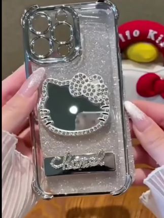 手机壳#新款水钻KT猫补妆镜荣耀Magic3手机壳#Honormagic3软ELZ-AN00四角防摔手机保护套#新款上新