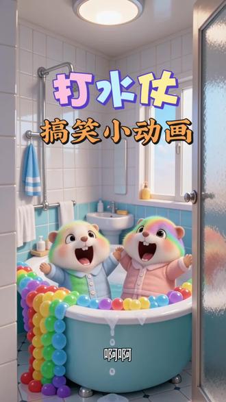 两只小仓鼠在浴缸打水仗超搞笑! #搞笑动画 #小朋友爱看的搞笑视频 #儿童动画#动画小故事
#ai创作浪潮计划