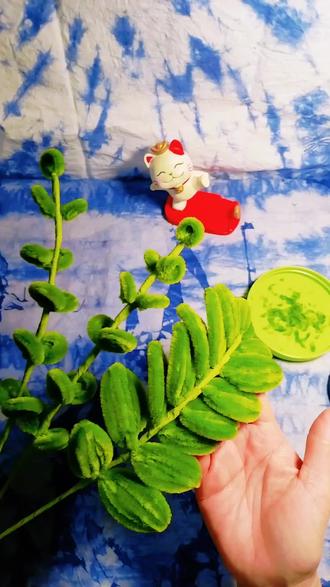 扭扭棒花束配叶|一抹清新绿意,让花束氛围感拉满,温柔不单调!#手工diy #手工 #上热搜 #温暖 #教程