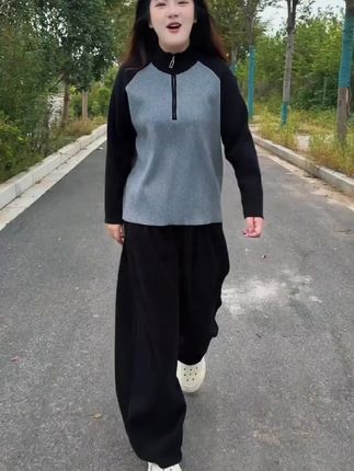 #早秋穿搭 #微胖女生 #遮肉显瘦 #宽松显瘦