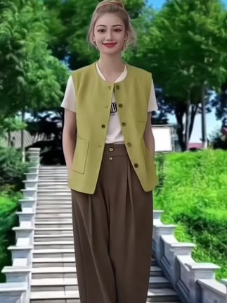 #上热门 #优雅气质  #无袖背心  #高级感背心  #背心马甲