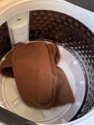 机洗的毛呢裤不缩水不起球~平平整整的真好 你们放心去拍 恩姐家的裤子不是嘴巴吹出来的→品质好才是硬道理#分享