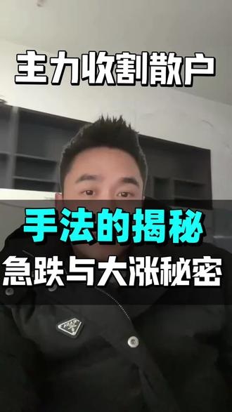 急跌和大涨的秘密#交易 #股票 #金融 #大A #萁哥讲量化