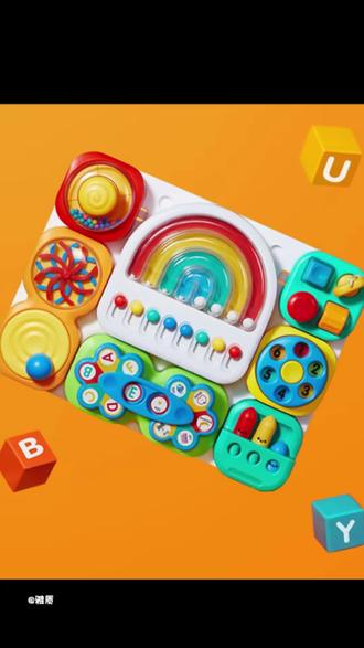 一块板七个玩具,自由拆卸拼接,外出携带方便 #益智玩具#育儿神器