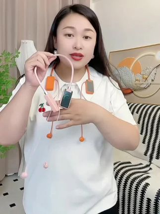 通用颈挂式无线蓝牙耳机AI数显超长续航入耳式直播K歌耳返麦克风#数码科技 #蓝牙耳机