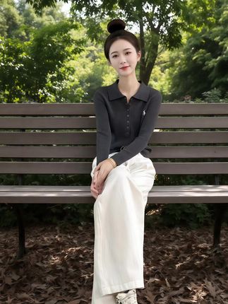 总有人教你长大但方式不值得感谢时间识人不经一事 不懂一人#秋日万能针织衫穿搭 #女装 #韩系穿搭 #早秋新款搭配