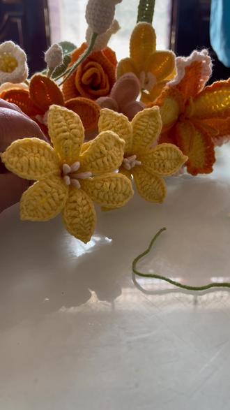 钩织100种花花之第十种——火星兰#钩织花花