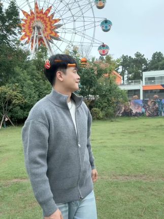 立领针织外套 高级感慵懒休闲风