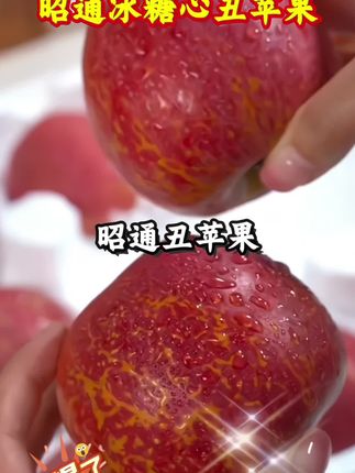 #上热门话题🔥🔥🔥 这个价就发5斤云南昭通冰糖心丑苹果,喜欢的姐妹赶紧尝尝吧!! #新鲜采摘 #丑苹果 #苹果 #昭通苹果