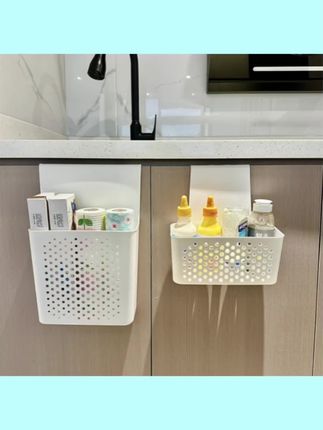 #家居好物 拾物造家壁挂式收纳盒厨房柜门挂式置物家用保鲜膜橱柜门挂篮收纳#好物推荐分享 #家居生活 #居家好物 #厨房好物