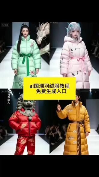 ai国潮羽绒服教程来了 #即梦ai #万物穿羽绒服 #ai国潮羽绒服 #万物穿羽绒服ai特效 #万物穿羽绒服教程