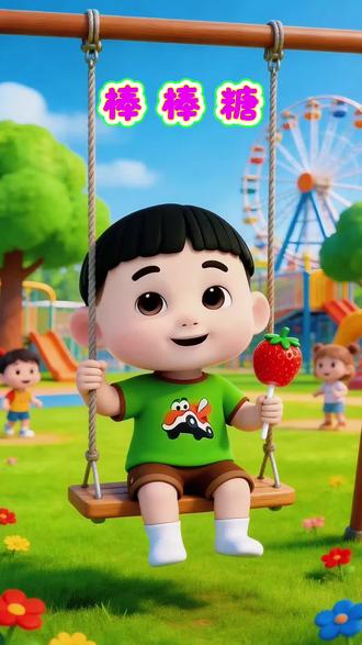 儿歌《棒棒糖》| 草莓味的棒棒糖,苹果味的棒棒糖,可乐味的棒棒糖,咖啡味的棒棒糖,圆圆的棒棒糖,方方的棒棒糖#0到3岁早教儿歌 #儿歌100首最火 #启蒙早教 #早教儿歌 #宝宝儿歌