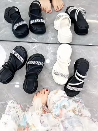 #夏季凉鞋 #百搭鞋子 #好穿不累脚 #时尚美鞋 #软底软面穿上超舒服