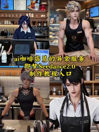 AI咖啡店员的异常服务制作教程来啦!#AI咖啡店员的异常服务 #咖啡厅服务员 #AI分身戏精大赛 #我的AI分身杀疯了 #即梦ai AI咖啡厅的特别服务 随变ai随便玩