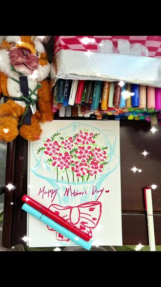 祝所有的母亲节日快乐!#手绘小花 #手绘鲜花贺卡 #母亲节#青年创作者成长计划 #种草计划