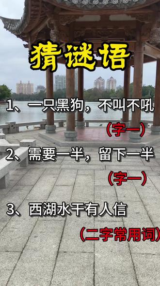 #中华传统文化#中国灯谜#猜字谜