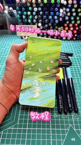 白鹭归林,简单又好学,快去试试#又简单又好看的画 #创作者中心 #创作灵感 #真实生活分享计划#艺术在抖音@DOU+小助手 @创作者扶持