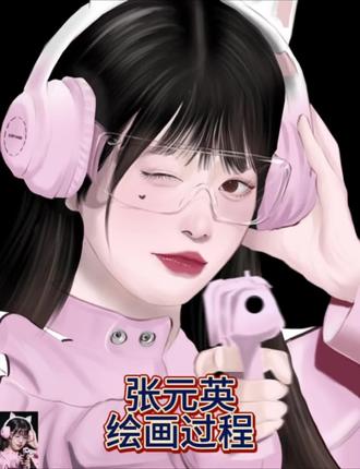 “我穿什么都很漂亮”#张元英 #wonyoung #procreate绘画 #绘画 #手绘头像