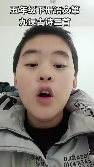 #每日学习打卡 #知识分享 五年级下册语文第九课古诗三首