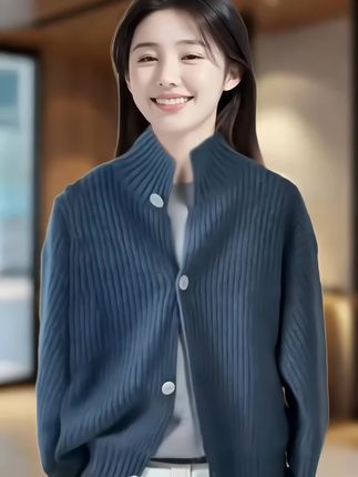 #针织衫 #针织开衫 #慵懒风穿搭 #毛衣外套 #开衫外套 @DOU+小助手