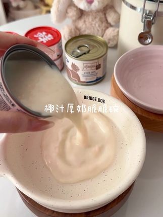 小猫也有甜点椰汁厚奶碗可以享受啦~十几块钱6罐奶椰椰 补水骗饭都很赞#喂猫日记 #干饭最积极的小猫 #萌宠出道计划 #新手养猫 #铲屎官日记