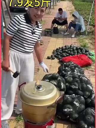 正宗贝贝南瓜,软糯香甜,粉面起沙!#软糯香甜 #贝贝南瓜 #新鲜采摘 #板栗南瓜 #板栗贝贝小南瓜