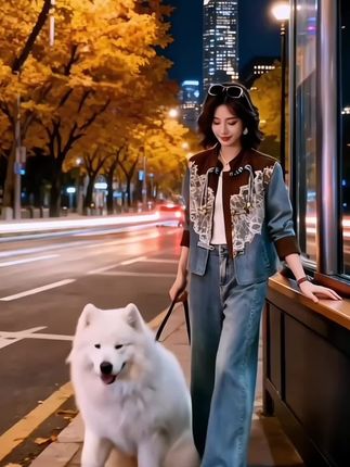 #高级感穿搭 #蕾丝拼接牛仔套装#穿搭分享 #复古穿搭#春秋穿搭