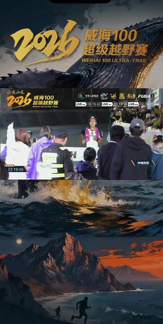 威海100越野赛大反转~100km冠军🏆赵家驹 #威海100越野赛 #竞技体育的魅力所在 #精彩瞬间
