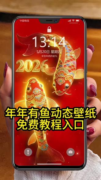 年年有鱼手机动态壁纸免费获取教程 锦鲤转运动态壁纸教程 年年有余动态壁纸 年年有鱼动态锁屏壁纸 动态手机壁纸设置教程 转运招财手机壁纸#剪映 #动态壁纸#手机壁纸#锁屏壁纸 #年年有鱼 动态壁纸教程 动态背景图 喜庆壁纸 新年转运壁纸 招财手机壁纸 年年有鱼招财动态壁纸 新年招财壁纸 新年专属壁纸 高清无水印壁纸获取入口 无水印壁纸保存教程 恭喜发财年年有余 不一样的手机壁纸 如何设置年年有鱼动态壁纸