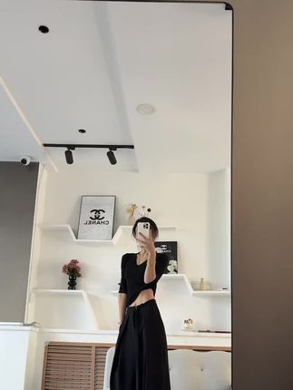 【设计师款】超长腿免烫休闲显瘦微辣低腰修身窄版西装黑色西装女装#高级感穿搭 #简约大气 #极简穿搭 #优雅气质 #直筒裤