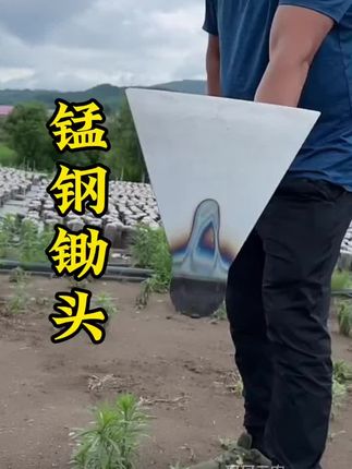 农用锄头加厚锰钢锄头带柄锄头开荒翻土锄草锄头三角锄头#全钢锄头#农具#高性能实用工具 #农用工具#三农