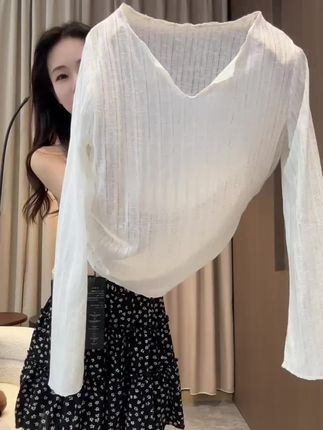 显瘦百搭防晒罩衫#时髦穿搭 #减龄显瘦穿搭 #百搭上衣 #防晒上衣