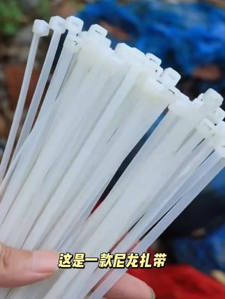 尼龙扎带塑料捆绑带自锁式捆扎条扎线带卡扣拉紧带黑白色束线带