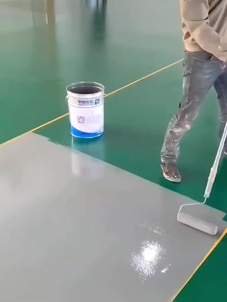 三合一环氧地坪漆室内外家用耐磨抗压车库水泥地面地坪漆厂房专用#地坪漆#地面翻新