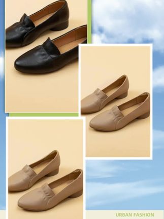 真软皮新款时尚百搭气质单鞋低跟浅口软底妈妈鞋女士软皮鞋子女#真皮软皮妈妈鞋女#时尚百搭浅口妈妈鞋女#气质低跟妈妈鞋女#软皮软底妈妈鞋女